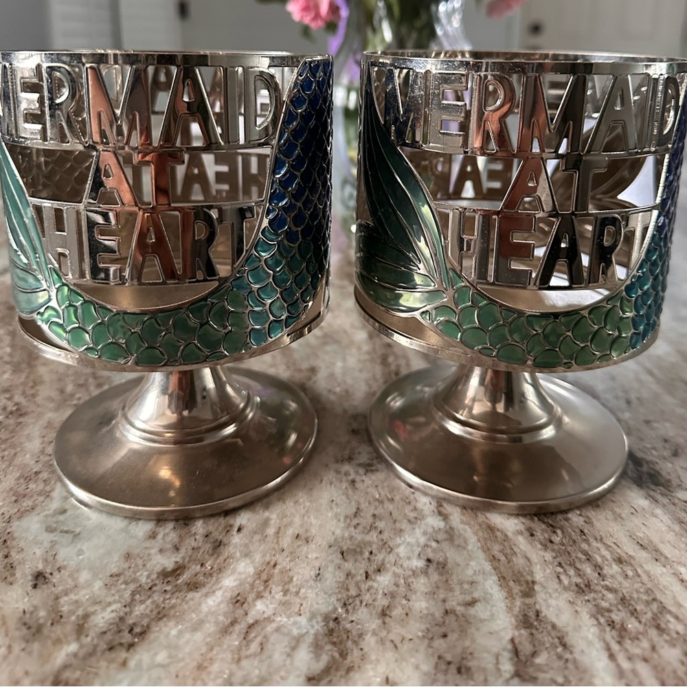 Bath & Body Works Silver Mermaid Holder